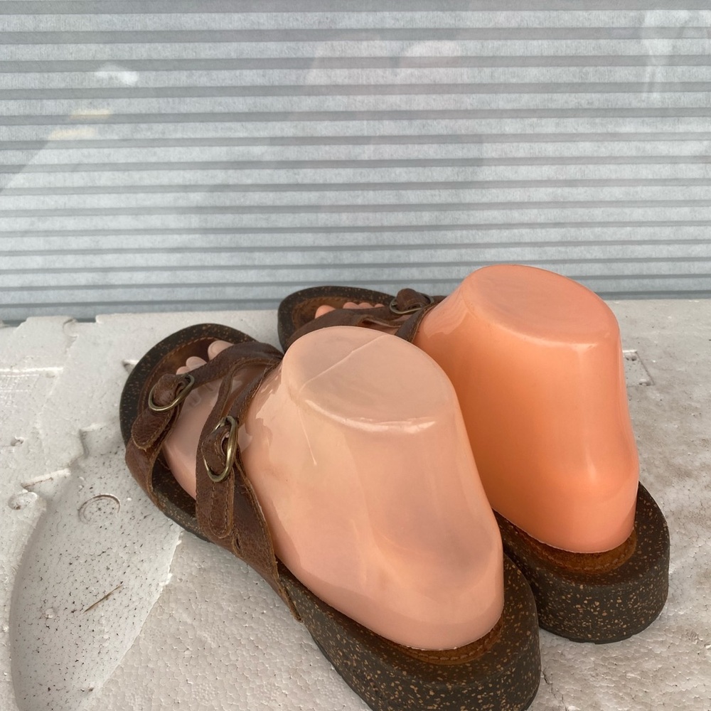 Teva 4186 Women’s Brown Leather Sandals Size W10 - Picture 9 of 15
